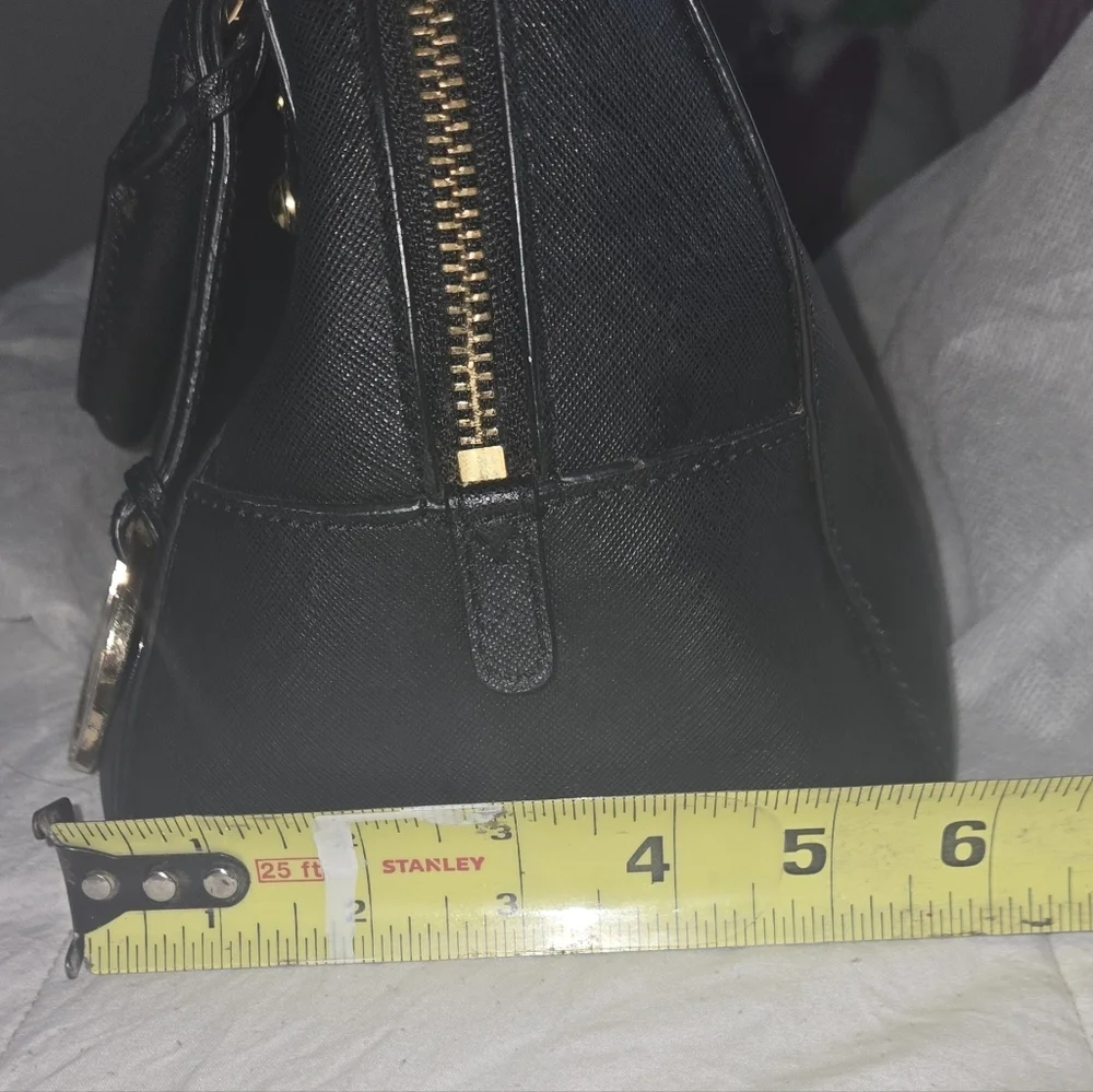 Michael Kors Black Satchel with Gold Accents